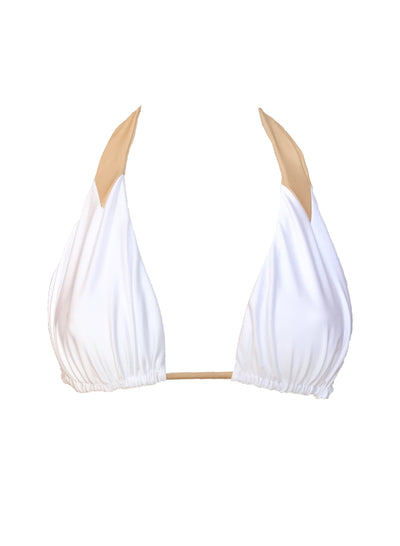 Mira Halter Top - White - Regina's Desire Swimwear