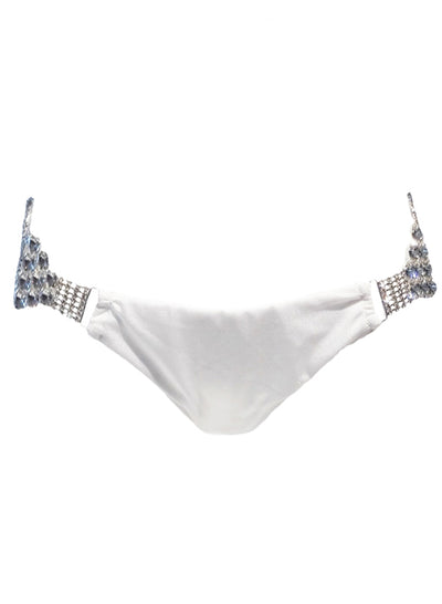 Nicole Skimpy Bottom - White - Regina's Desire Swimwear