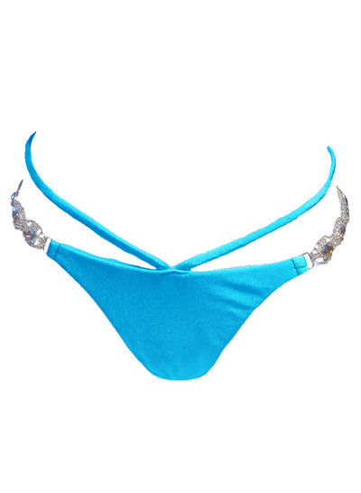 Shanel Tango Bottom - Turquoise - Regina's Desire Swimwear