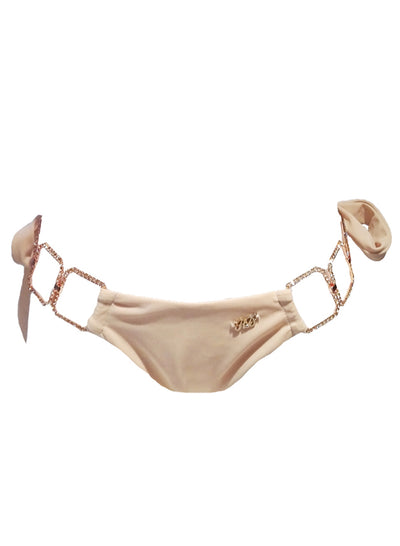 Tessa Tie Side Bottom - Nude - Regina's Desire Swimwear