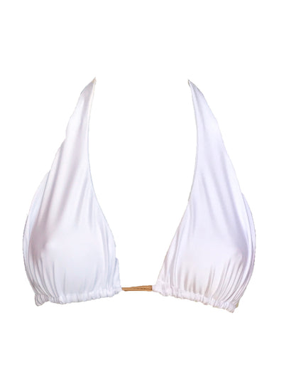 Trish Halter Top - White - Regina's Desire Swimwear
